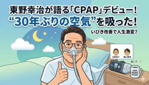 東野幸治がついにCPAP生活を開始!医師から言われたいびきによる死の恐怖