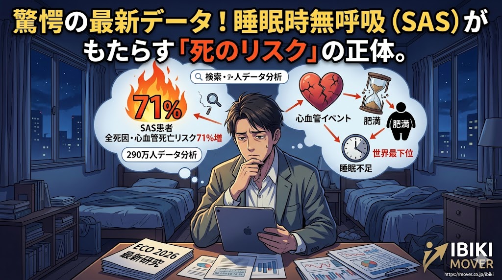 睡眠時無呼吸症候群で本当に人は死亡する?突然死を招く病気と危険なサイン