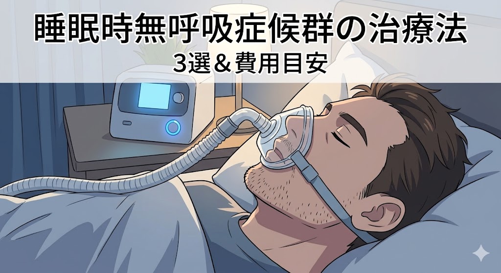 睡眠時無呼吸症候群の治療法3選！費用目安やCPAP以外の最新トレンドを公開
