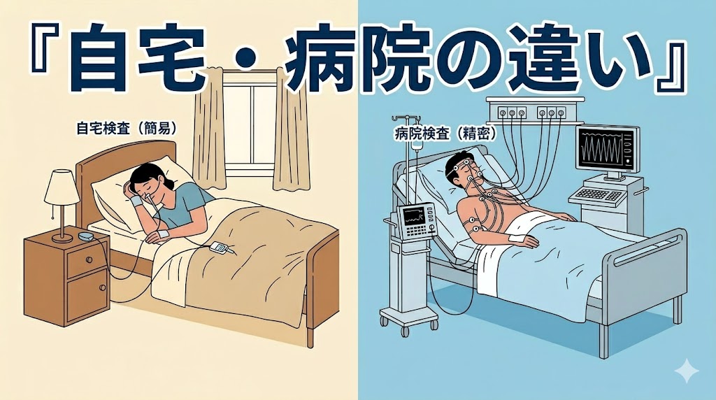 睡眠時無呼吸症候群の検査は4ステップ！自宅と病院の違いを解説
