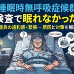 【診断不能?】睡眠時無呼吸症候群検査で寝れなかった不安を解消する方法