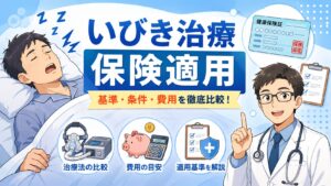 【2026年6月から】いびき治療の保険適用基準とは？条件と費用を徹底比較
